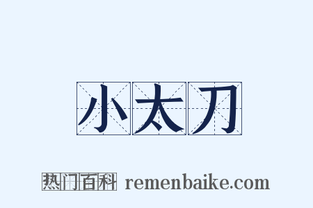 小太刀是什么意思的图片